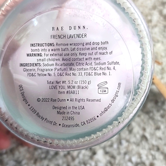Rae Dunn Purple Bath Bombs - Love You Mom - Picture 4 of 5